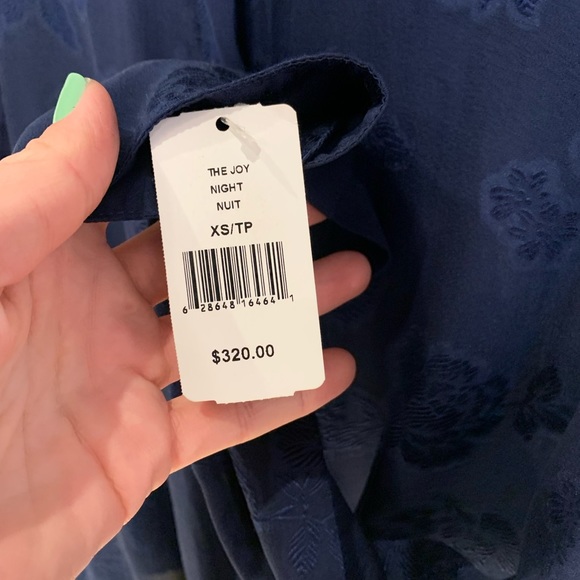 CAMI NYC - semi sheer tie front blouse - Picture 4 of 11